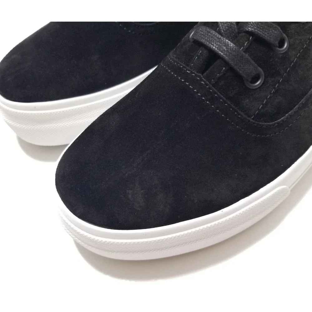 NIB Vince Copley Italian Sport Suede Platform Lace Up Sneaker Black 9 9.5